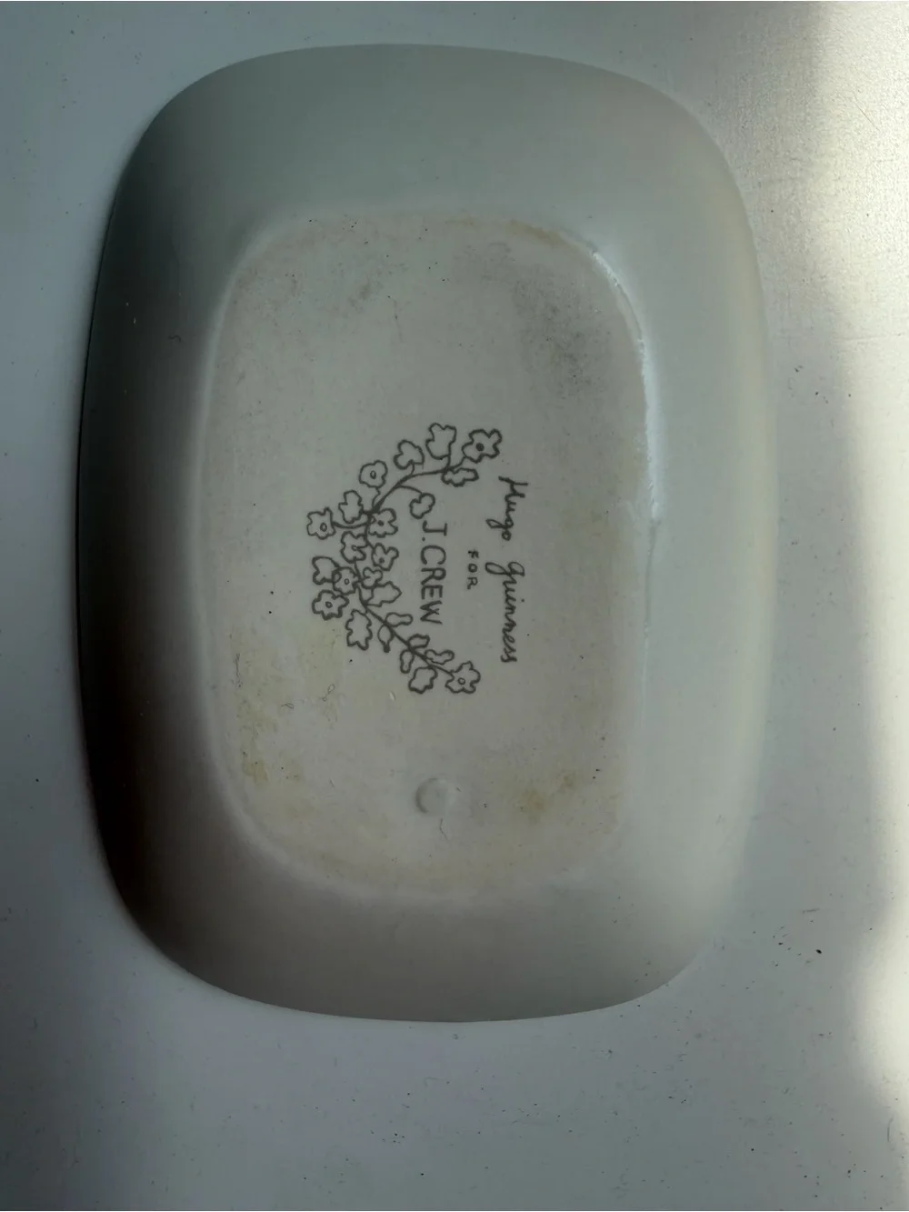 J.Crew x Hugo Guinness “Me” Ceramic Trinket Tray Jewelry Dish